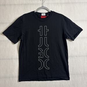 Hugo Hugo Boss Men's Size Medium Black Spellout Short Sleeve T-Shirt